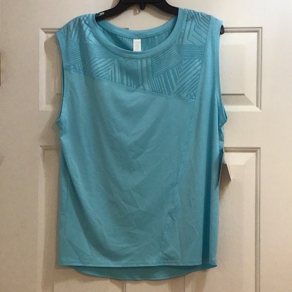 NWT Jockey Sport Woman’s Geometric Jacquard Tee - Picture 1 of 7